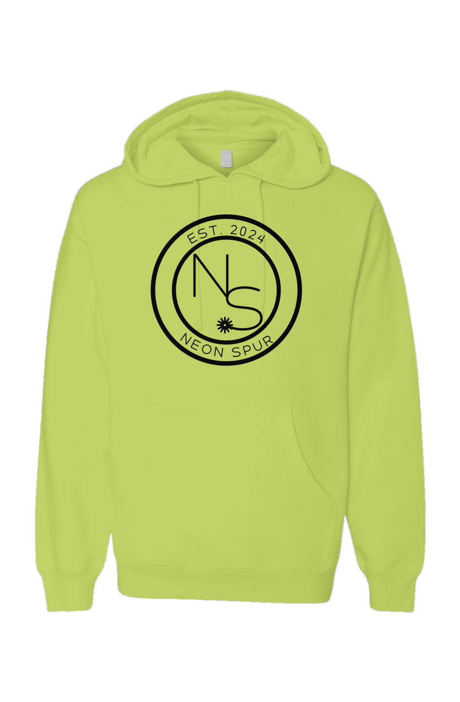 Neon Spur Logo Neon Yellow Pullover Hoodies - Main Image