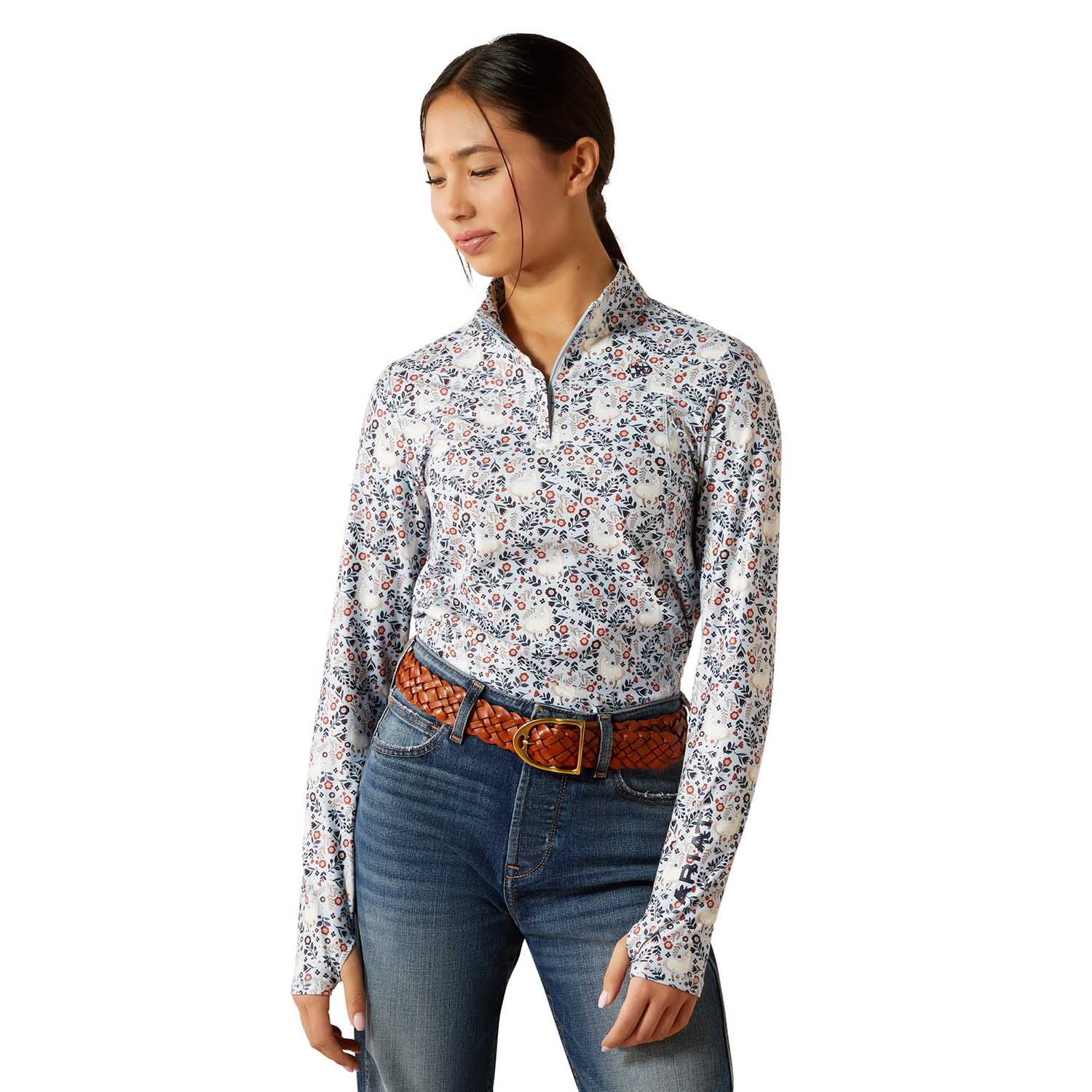 Couche De Base Manches Longues Ariat Lowell 3.0 Pour Femme - 1/4 Zip - Neuf