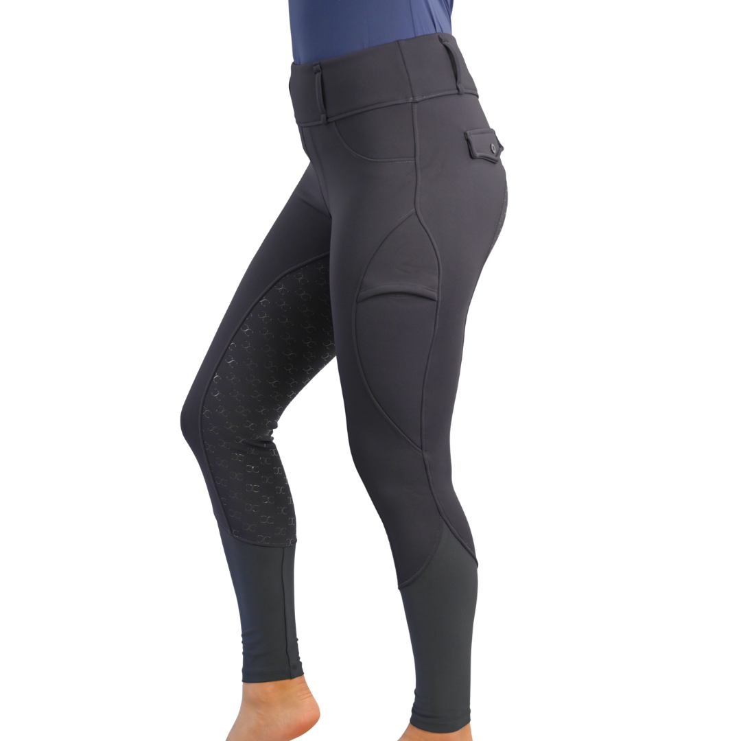 Correct Connect Ultra Warm Arctic Winter Riding Tights in Grey -Full Seat