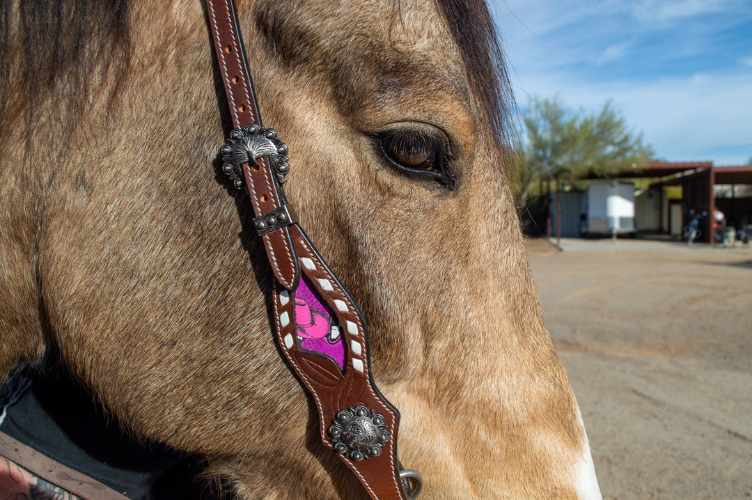 Neon Yeehaw Headstall and Breast Collar Set