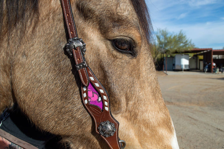 Neon Yeehaw Headstall and Breast Collar Set