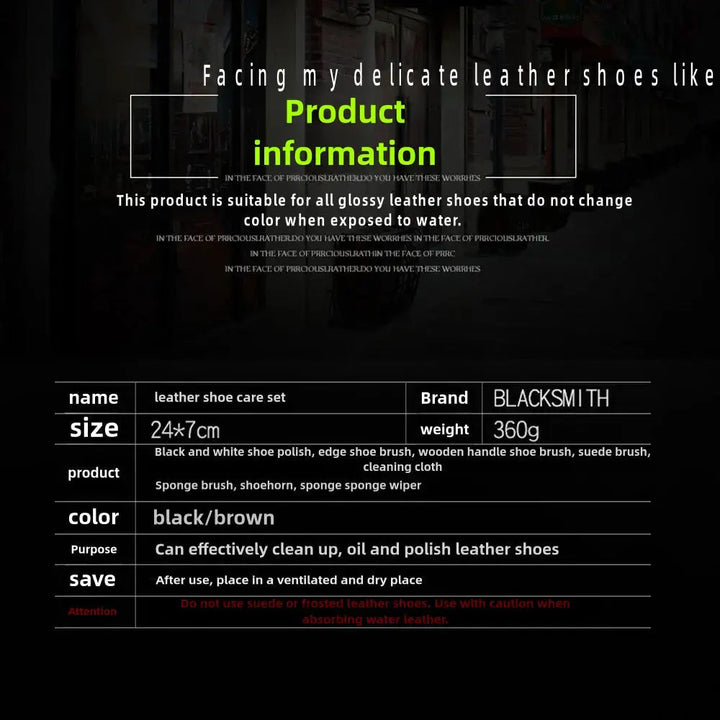 Leather Shoe Care Kit