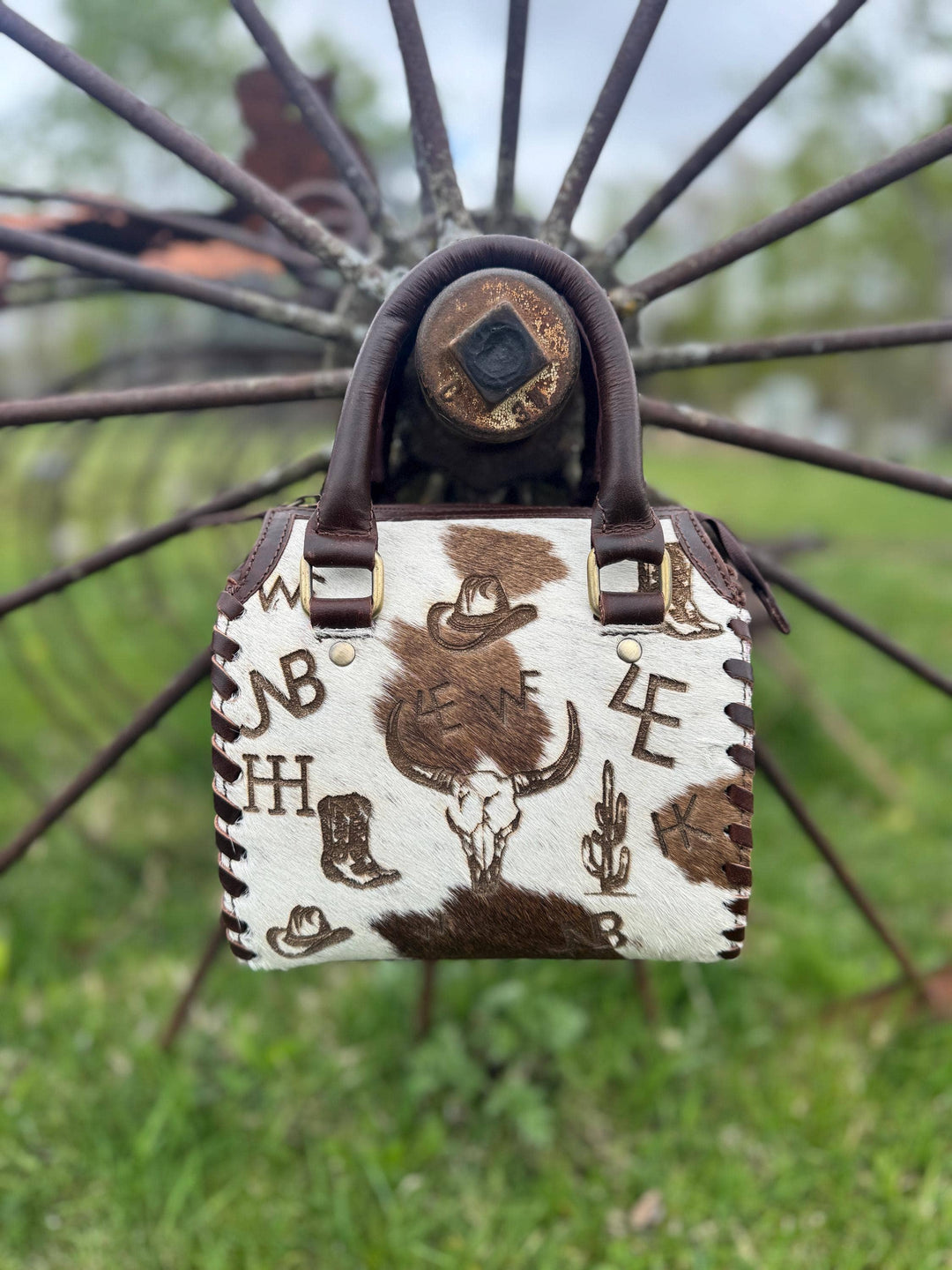 Open Range Western Speedy Genuine Leather Purse + Coin Purse Double B Wild Rags