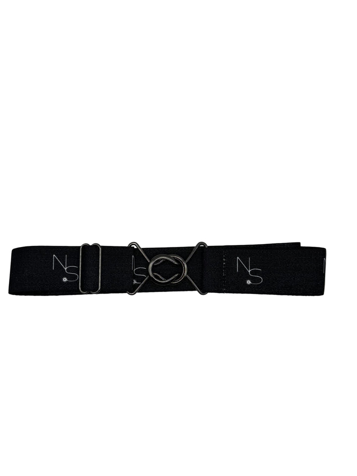 Starry Night Gunmetal Neon Spur Logo Equestrian Belt