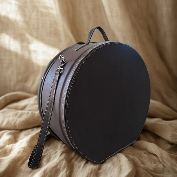 HANDMADE LEATHER HAT TRAVEL CASE AND STORAGE BOX The Hip Hat