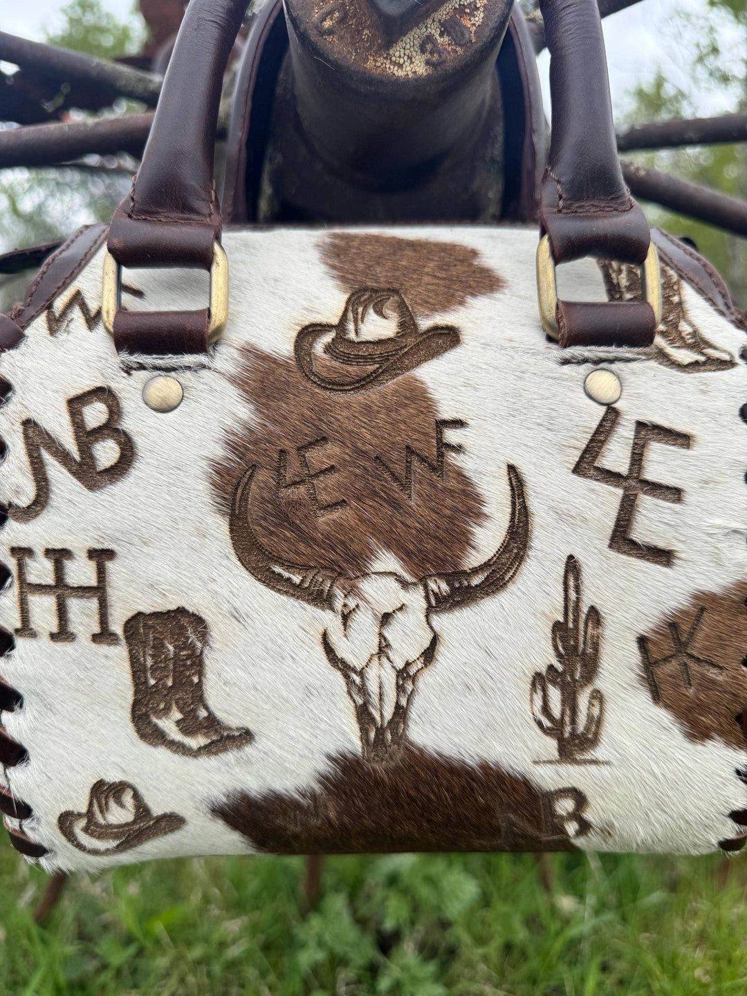 Open Range Western Speedy Genuine Leather Purse + Coin Purse Double B Wild Rags