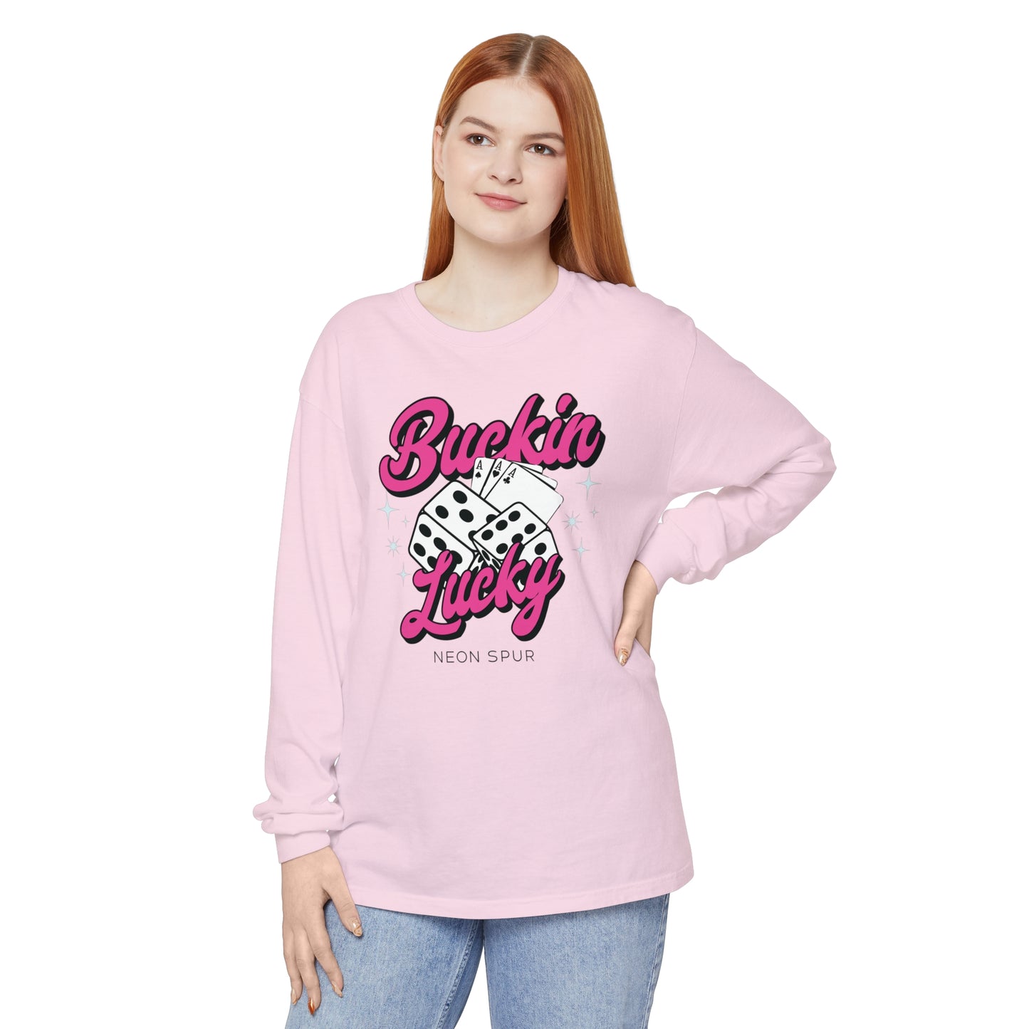 Pink Buckin' Lucky Long Sleeve