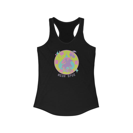 Neon Cowgirl Racerback Tank