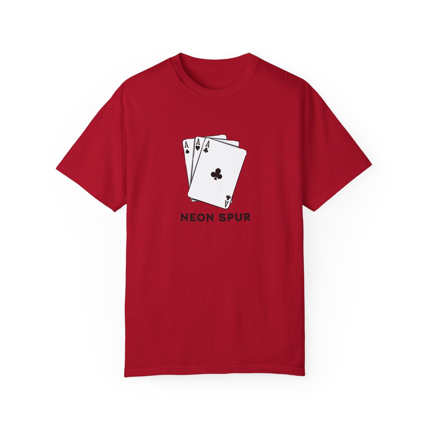 Neon Spur Ace Cards Short Sleeve T-shirt