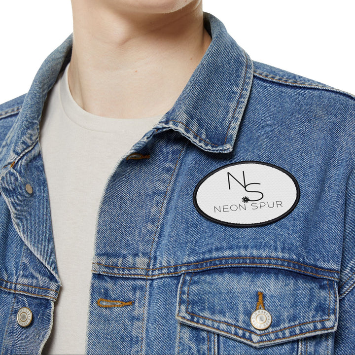 Neon Spur Logo Embroidered Iron-On Patch