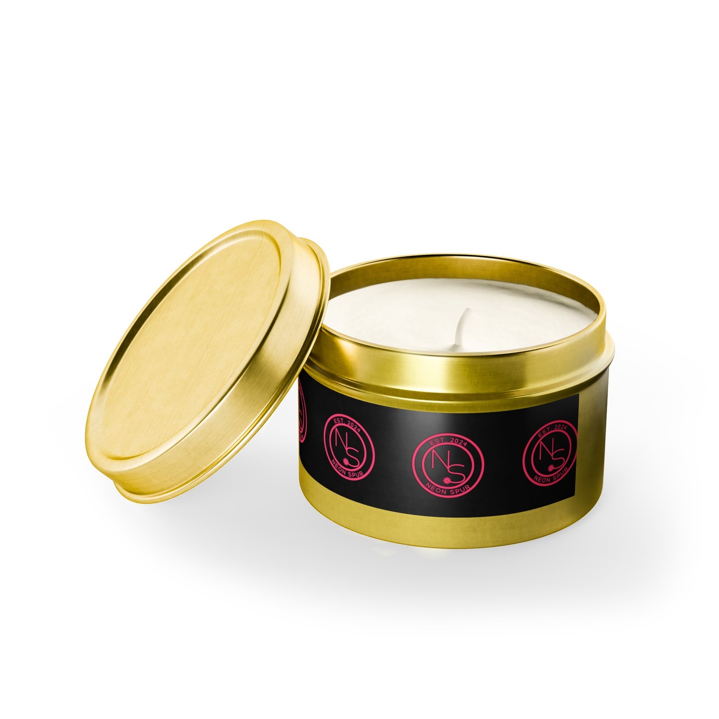 Neon Spur Aromatherapy Tin Candles