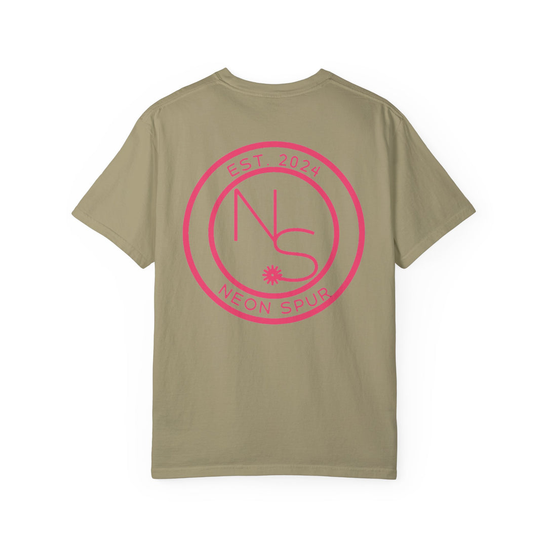 Neon Spur Logo Garment-Dyed T-shirt