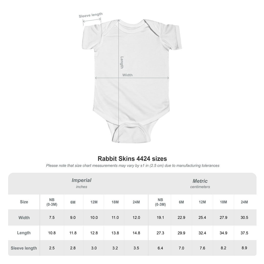 "I Kick" Red Ribbon Infant Bodysuit