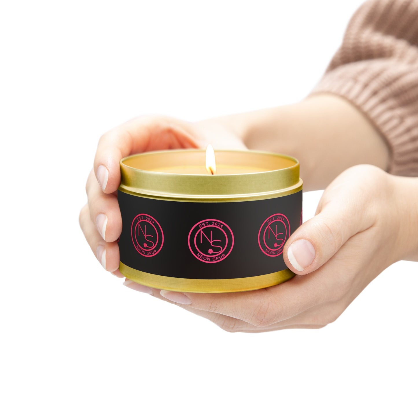 Neon Spur Aromatherapy Tin Candles