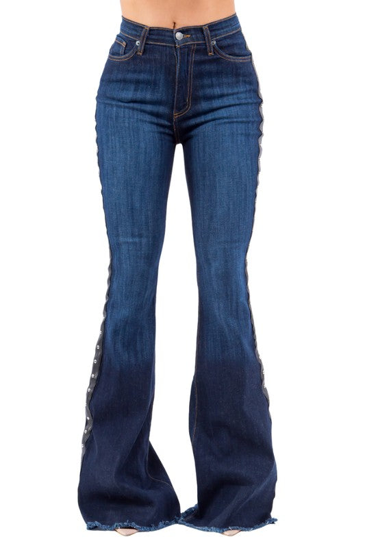 Ropin Dark Wash Bell Bottom Jean- 32” Inseam