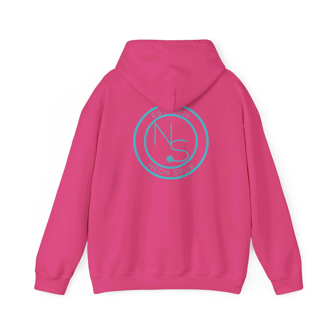 Neon Spur Teal Logo Unisex Heavy Blend™ Hooded Sweatshirt