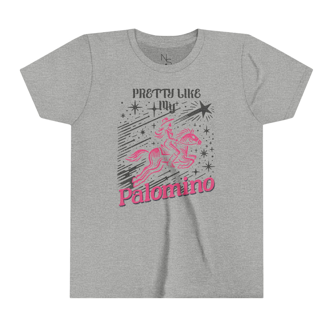 Pretty Like My Palomino Girls Short Sleeve Tee