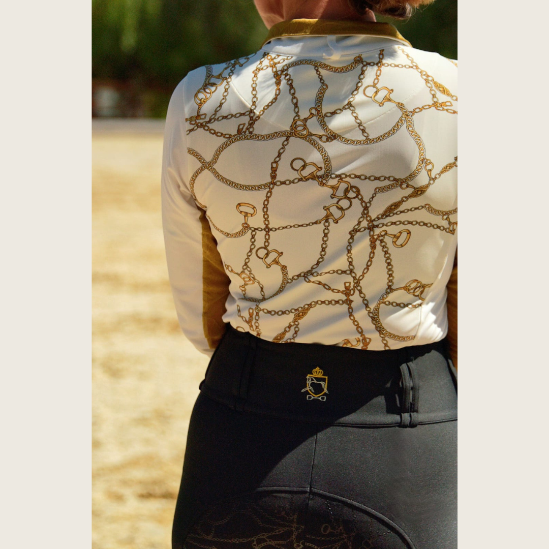 White Bridle Chain Sun Shirt