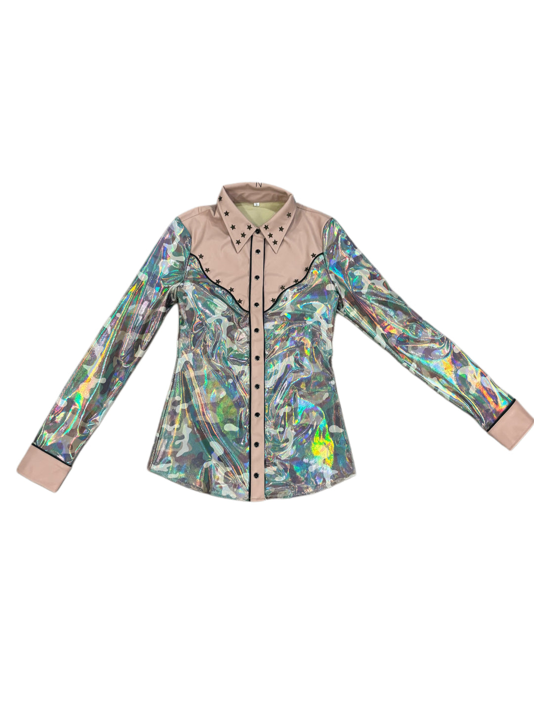 Mauve Camo Pearl Snap Rodeo Shirt