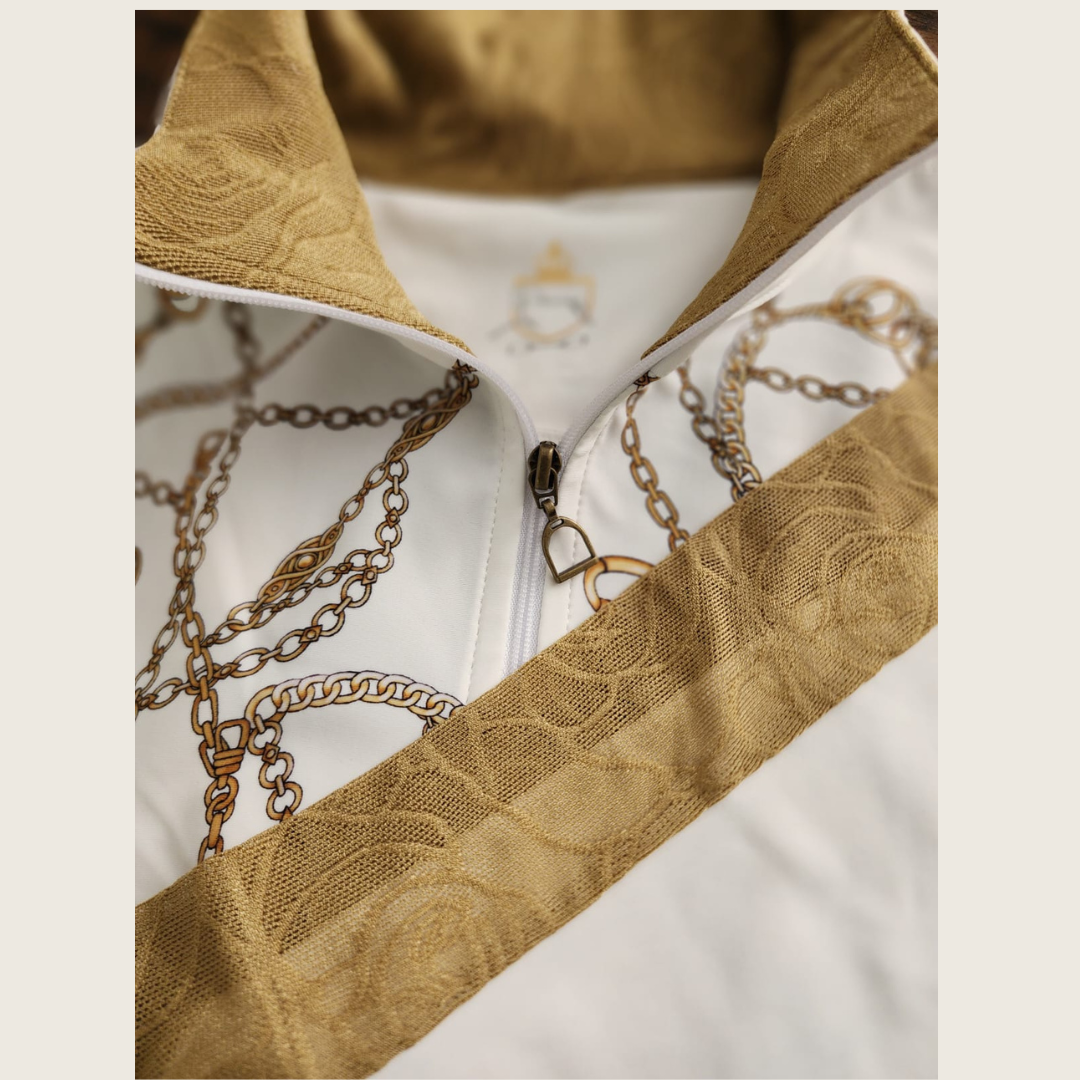 White Bridle Chain Sun Shirt