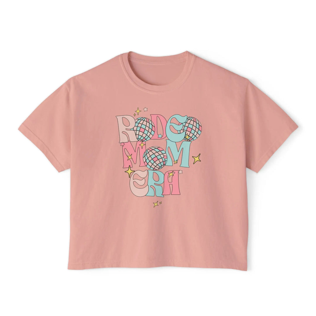 Rodeo Mom Era Women's Boxy Tee Neon Spur