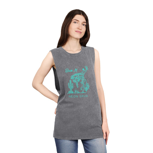 Unisex Buck It! Stonewash Tank Top