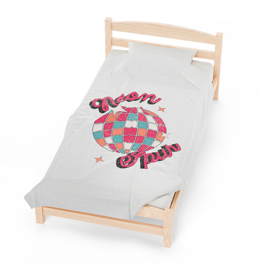 Disco Neon Spur Velveteen Plush Blanket