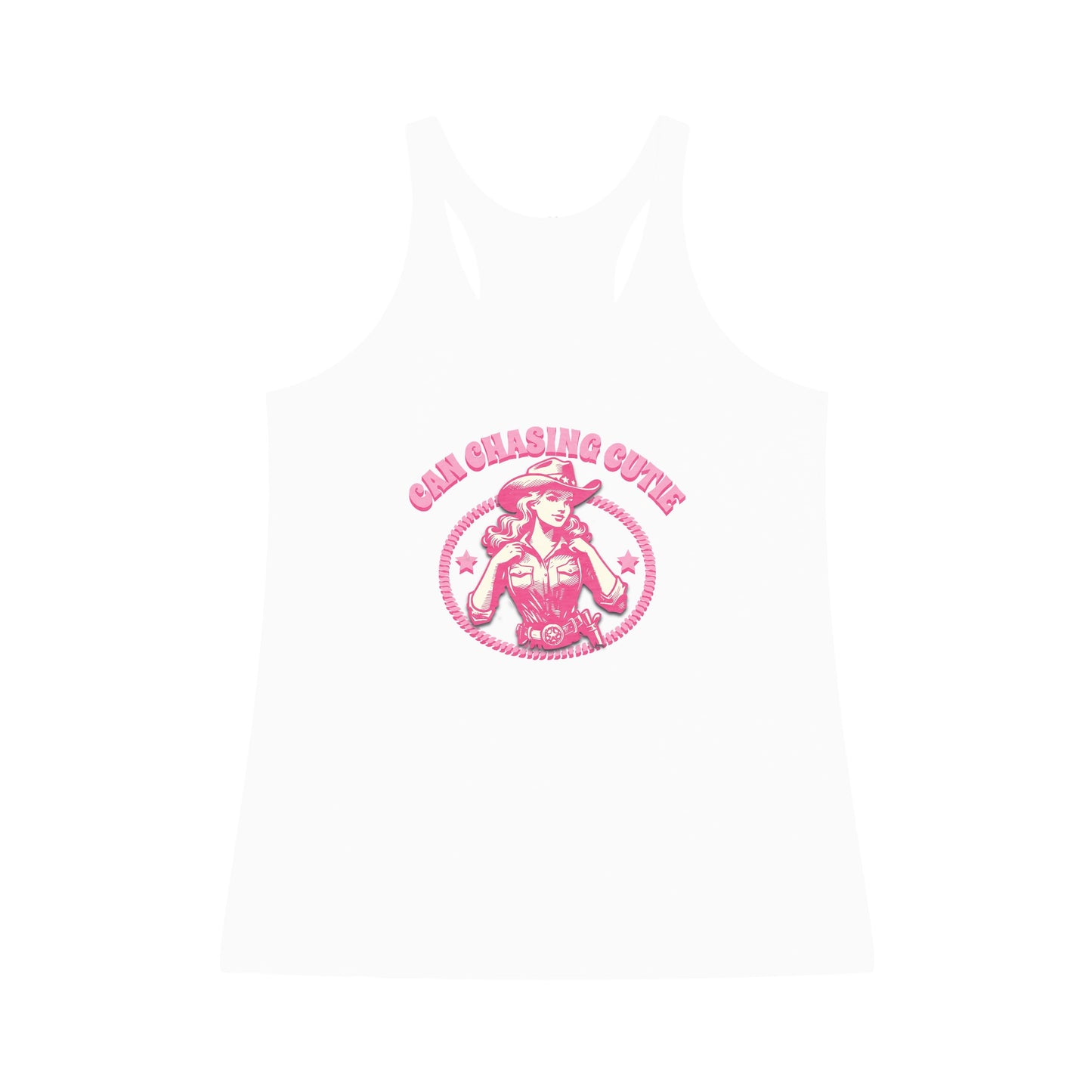 Can Chasing Cutie Racerback Tank