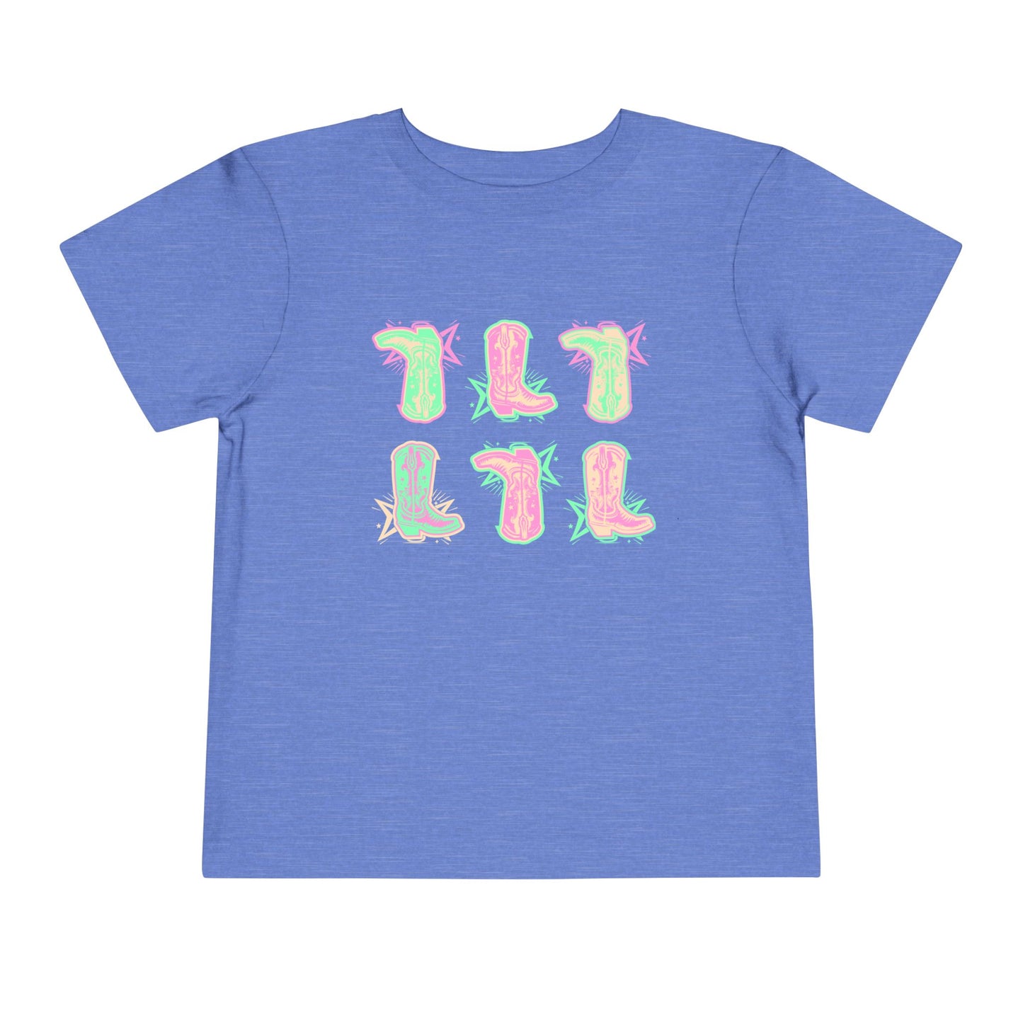 Pastel Boot Scootin Toddler Short Sleeve Tee