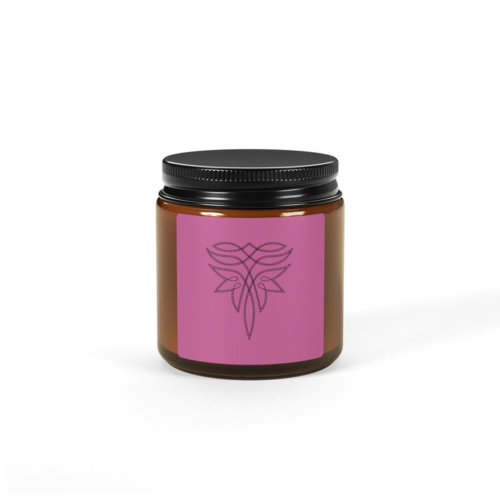 Scented Soy Candle -Boot Stitch (Multi-Size, Amber Jar)