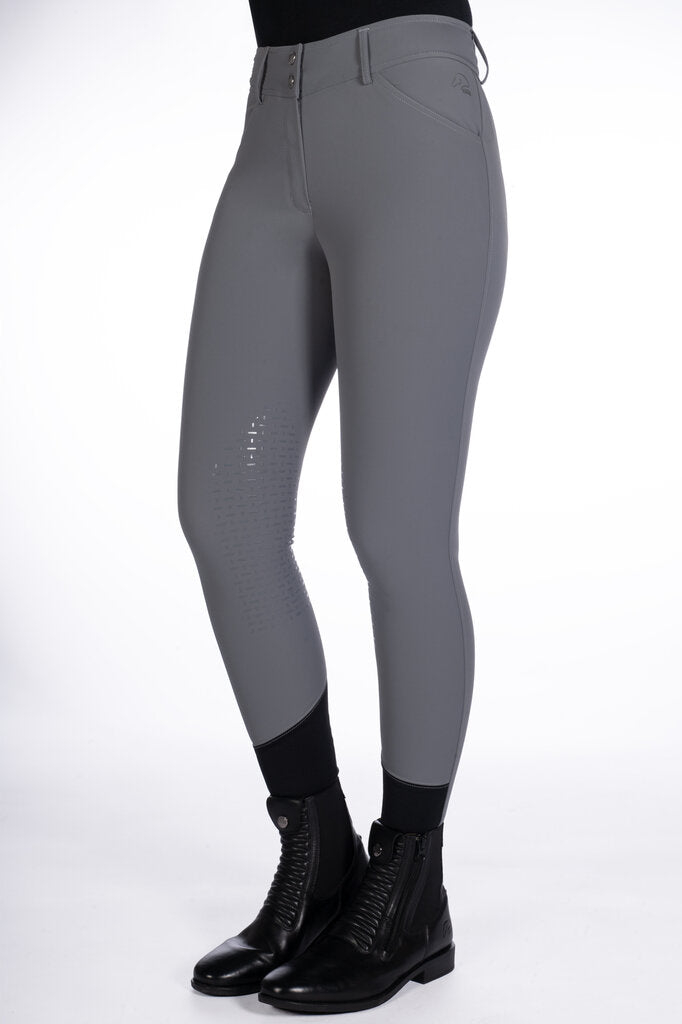 HKM Tampa- Silicone Knee Patch Riding Breeches Breeches.com