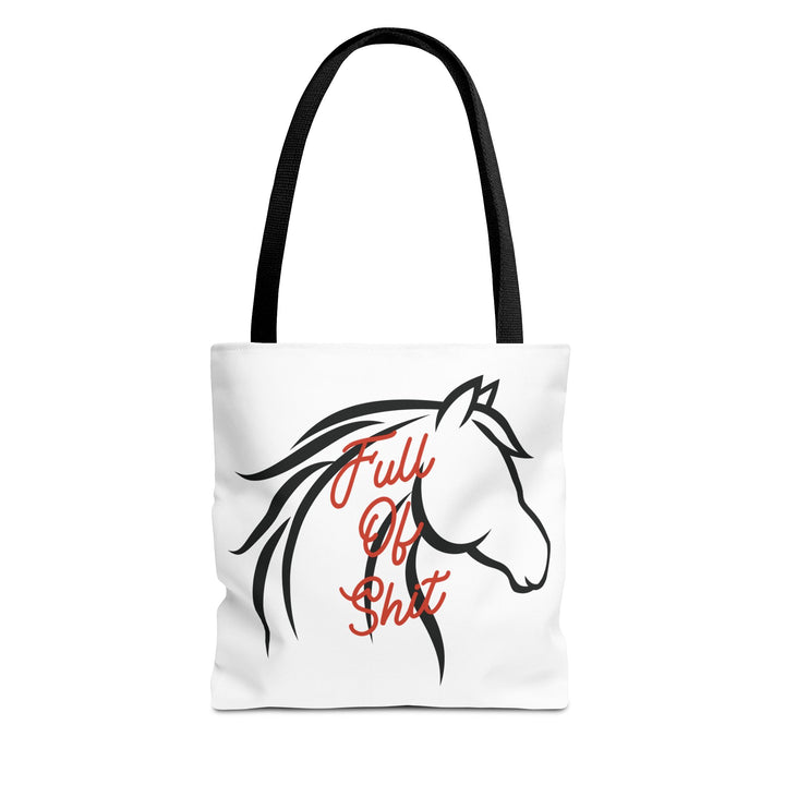 “Full of Sh*t” Horse Silhouette Equestrian Canvas Tote Bag