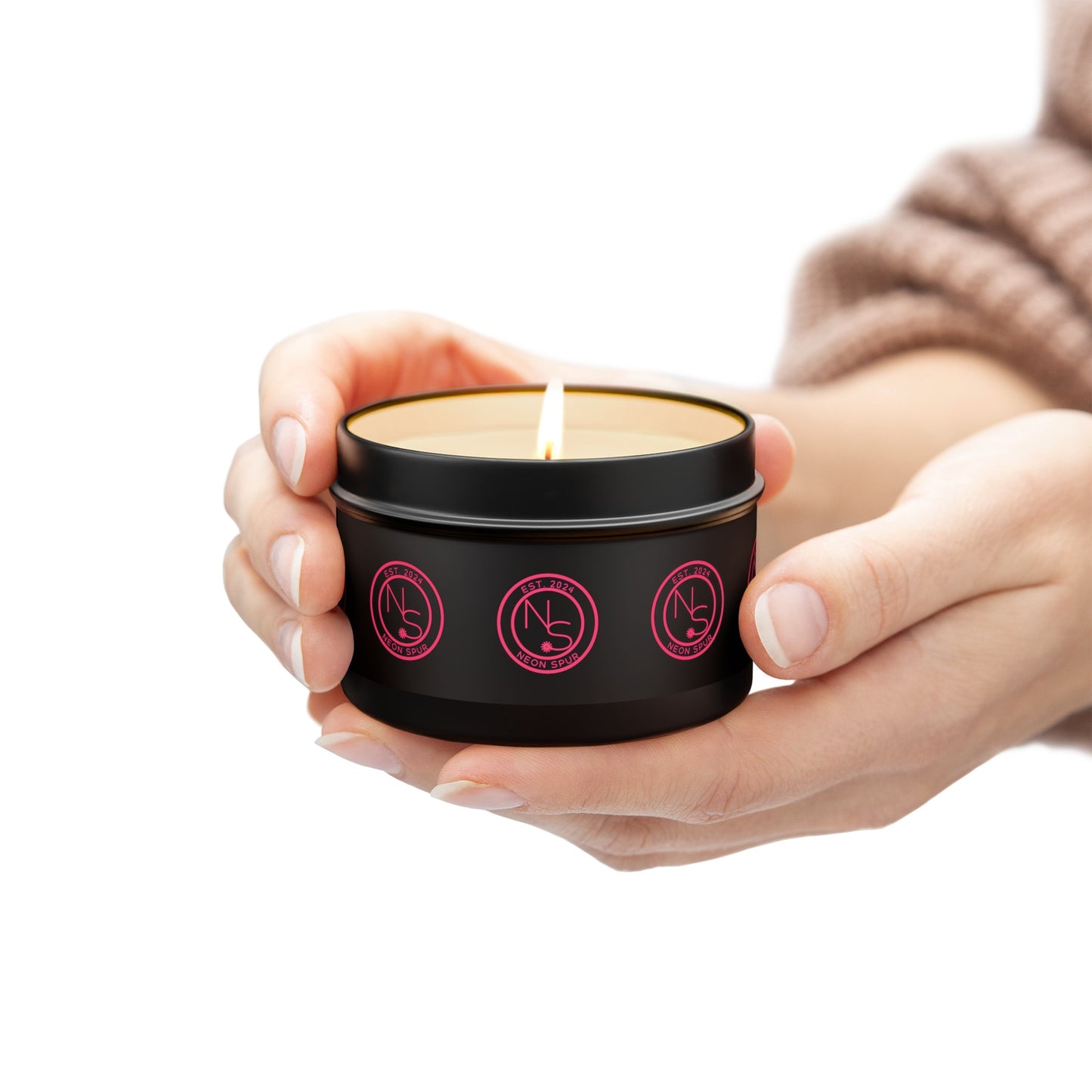 Neon Spur Aromatherapy Tin Candles