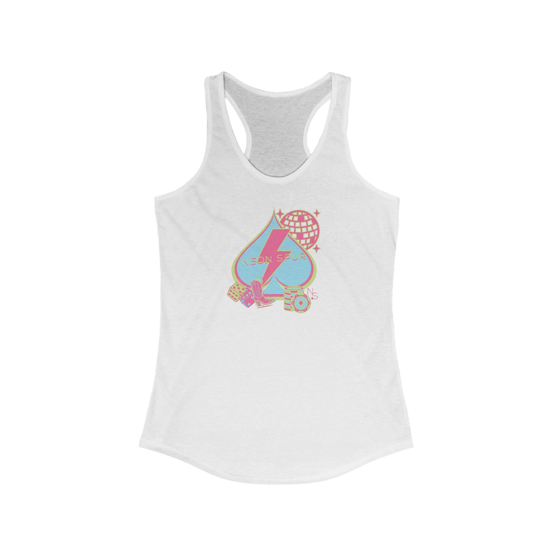 Spades And Disco Spurs Racerback Tank