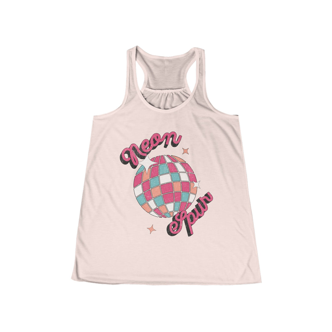 Disco Neon Spur Flowy Racerback Tank