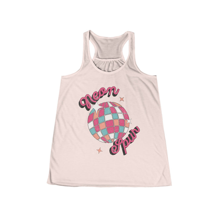 Disco Neon Spur Flowy Racerback Tank
