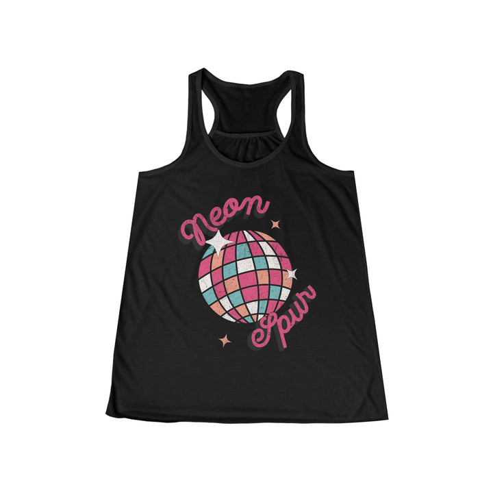 Disco Neon Spur Flowy Racerback Tank