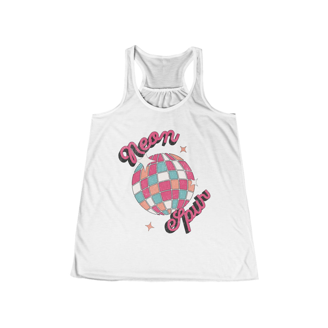 Disco Neon Spur Flowy Racerback Tank