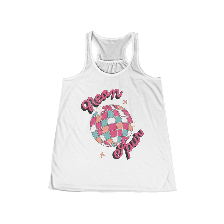 Disco Neon Spur Flowy Racerback Tank