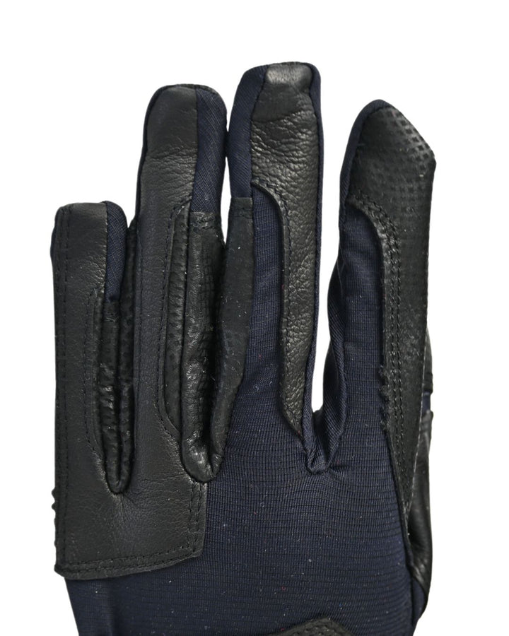 Tackified Copper Tech™️ Leather Premium Riding Glove -Black