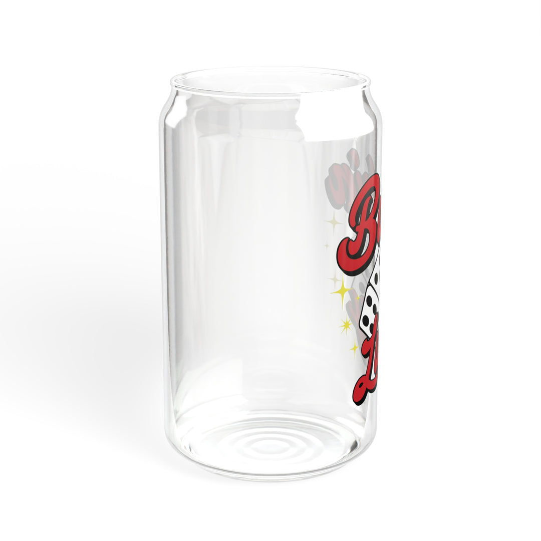 Buckin Lucky Sipper Glass, 16oz