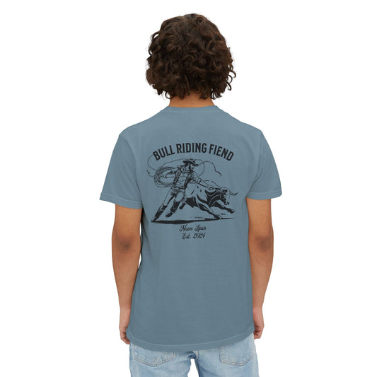 Bull Riding Fiend Pocket T-Shirt