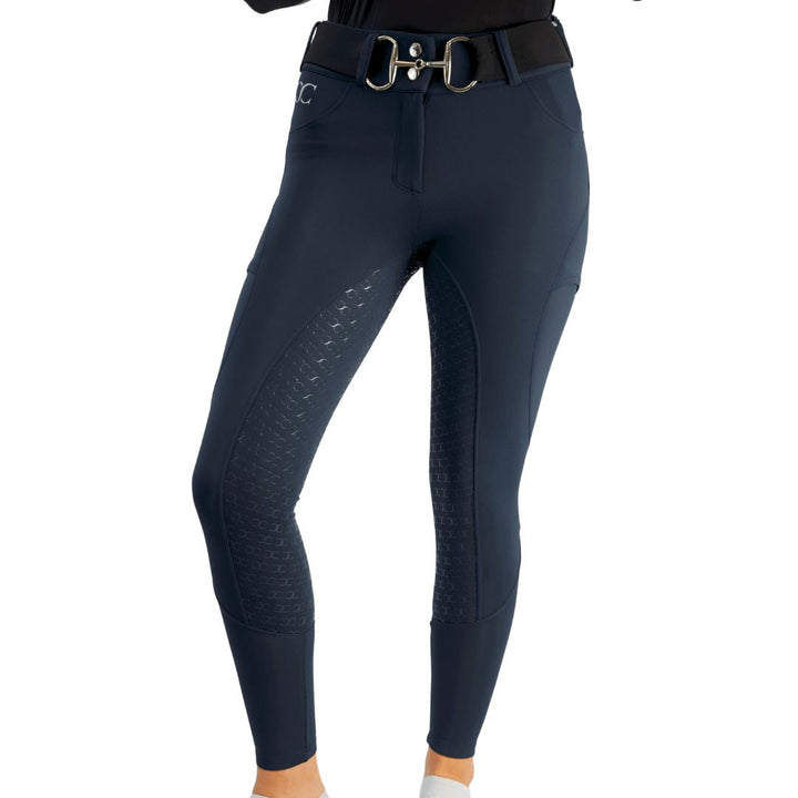 Correct Connect Navy Blue Mid-Weight Winter Full Seat Breeches