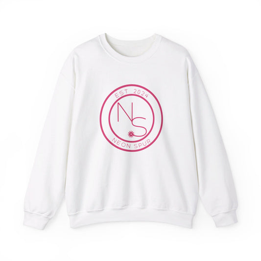 Neon Spur Logo Back Unisex Heavy Blend™ Crewneck Sweatshirt