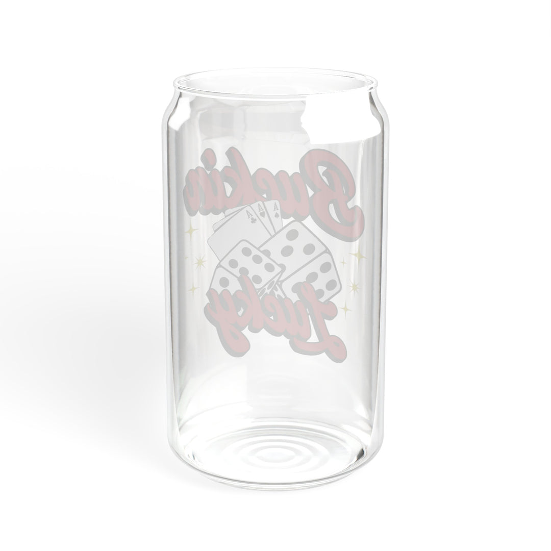 Buckin Lucky Sipper Glass, 16oz