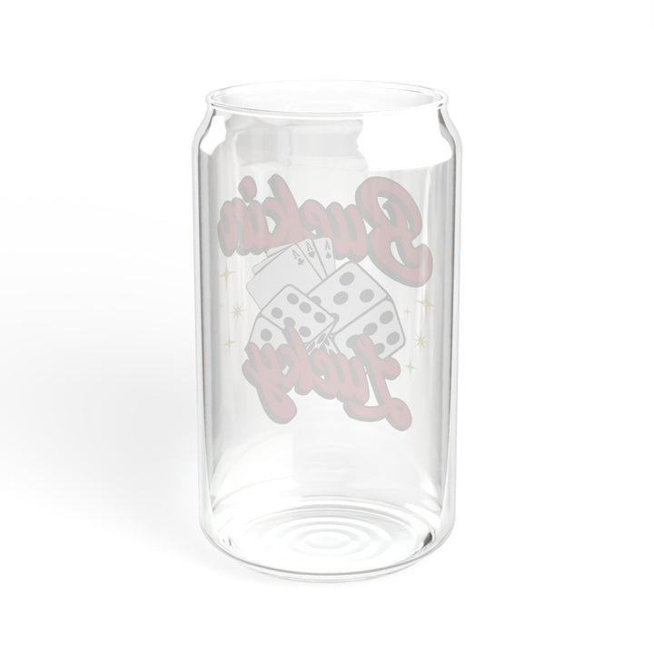Buckin Lucky Sipper Glass, 16oz