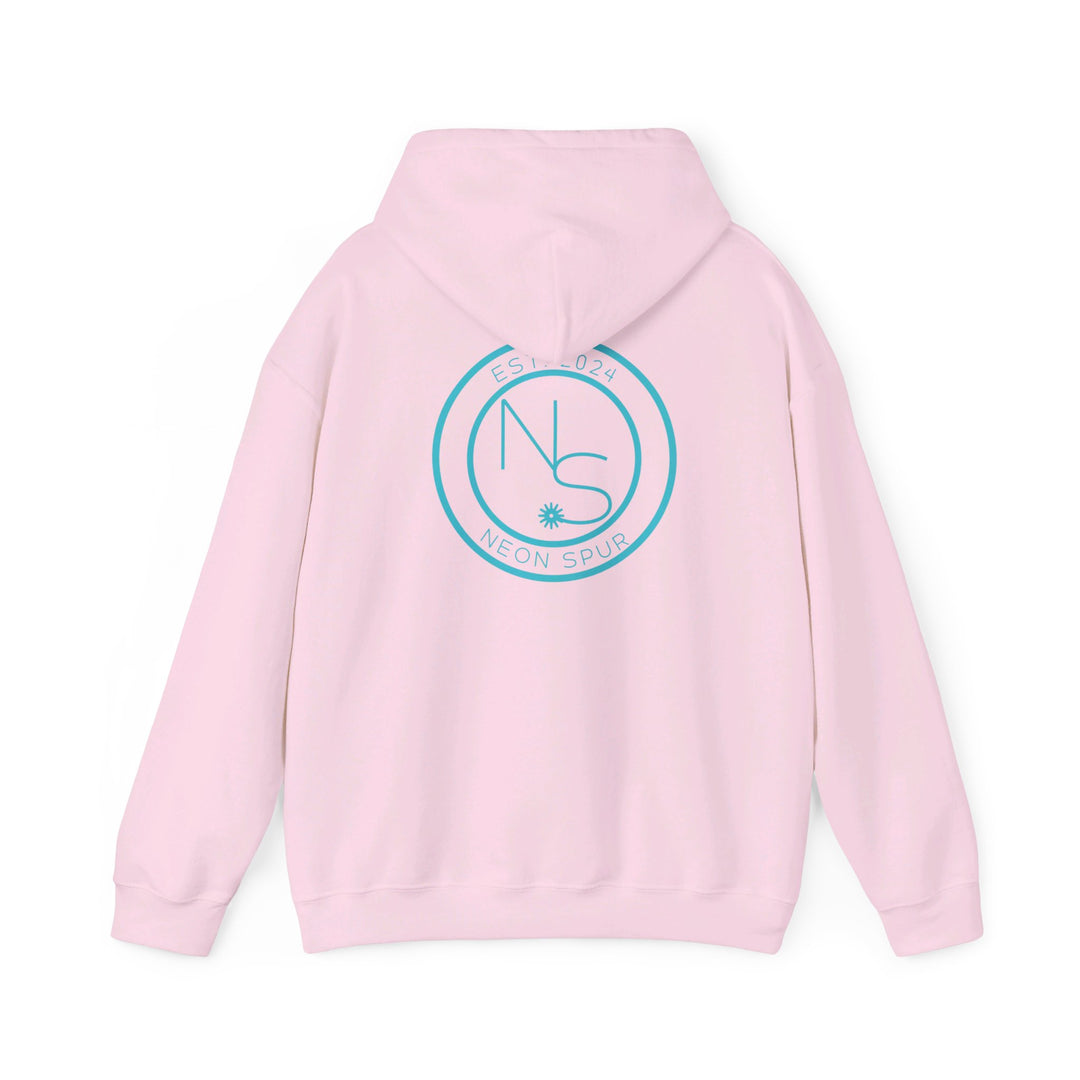 Neon Spur Teal Logo Unisex Heavy Blend™ Hooded Sweatshirt