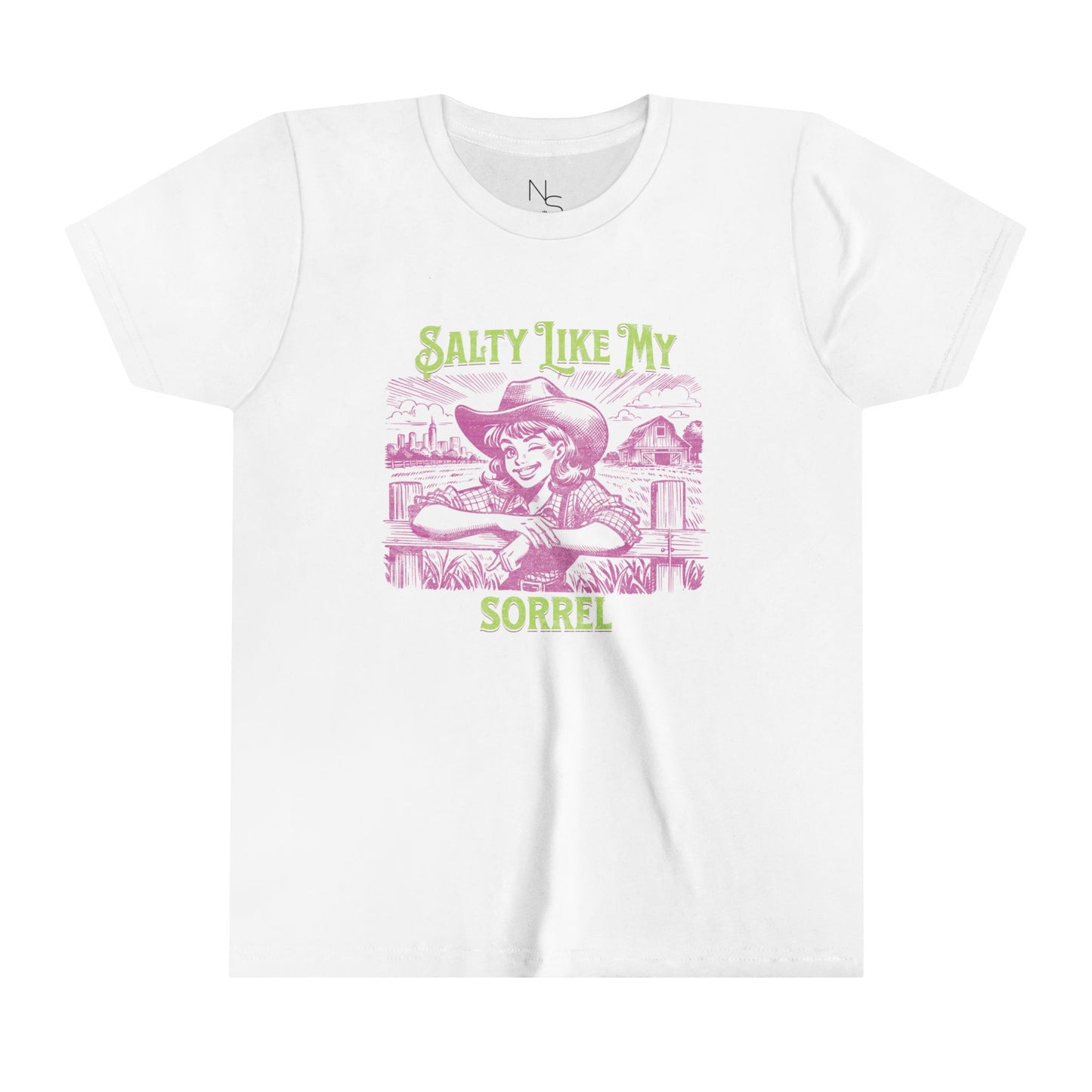 Salty Like My Sorrel Girls Short Sleeve Tee