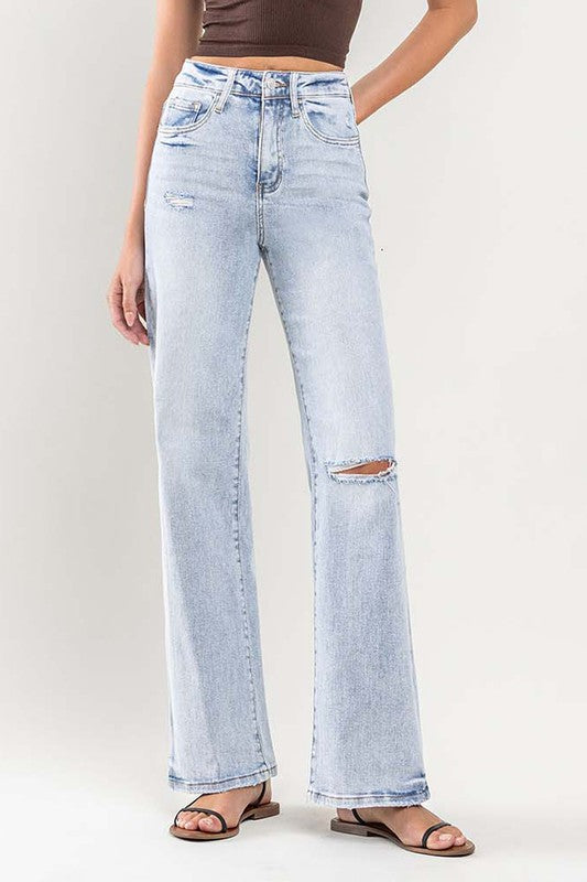 Vervet 90s Vintage Super High Rise Flare Jeans