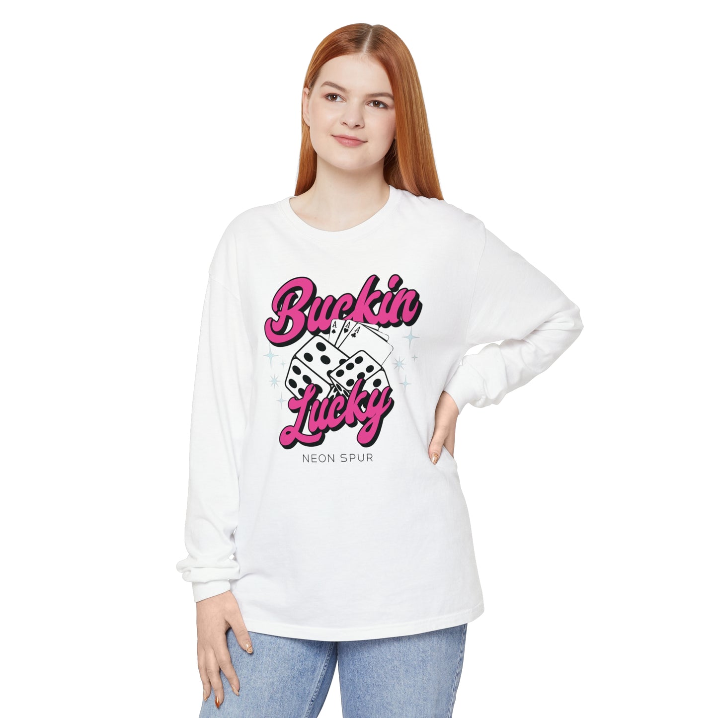 Pink Buckin' Lucky Long Sleeve